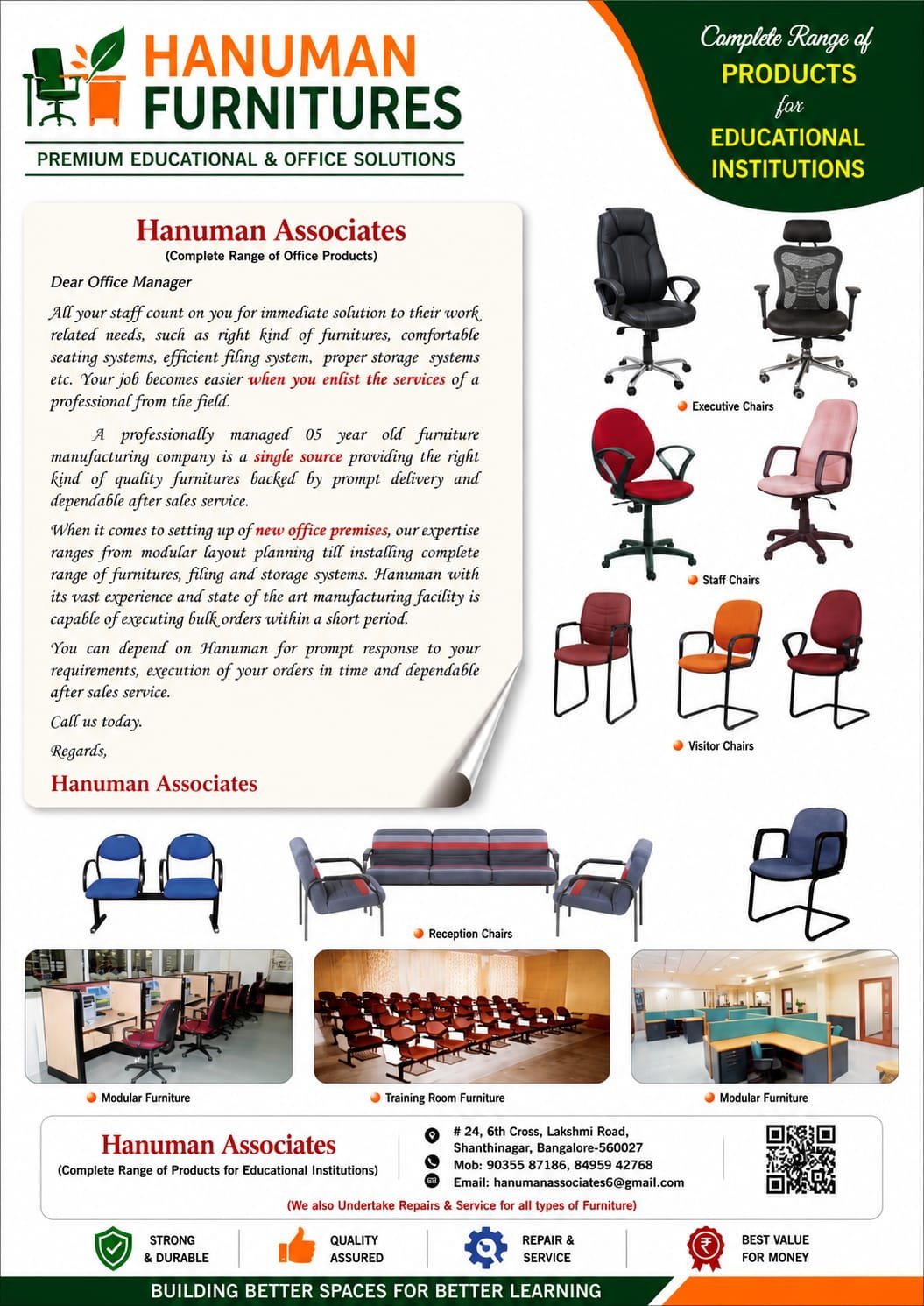 Office Furniture Supplier Bangalore